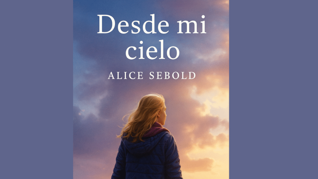 imagen de la protagonista desde mi cielo de espaldas en un campo