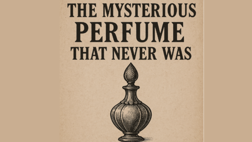 cartel antiguo el perfume que nunca existía