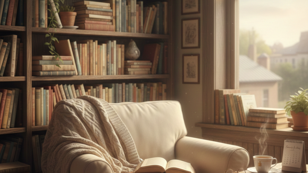 estanteria con libros para cuando no sabes que leer