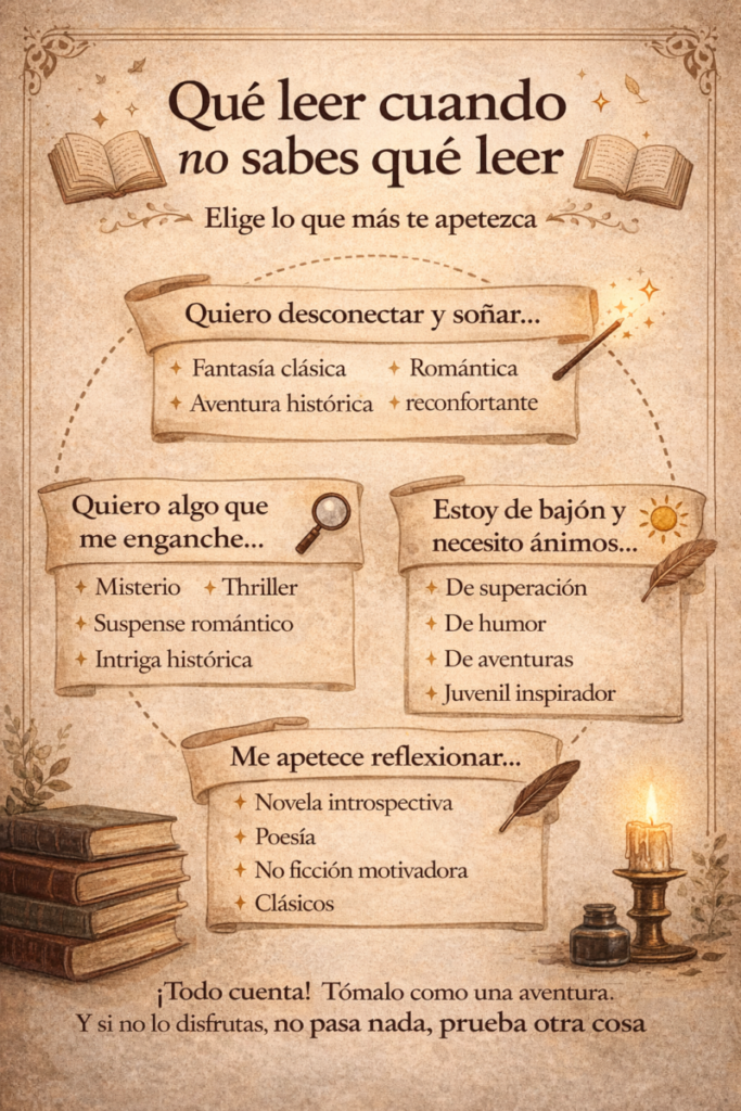 infografia que leer cuando no sabes que leer