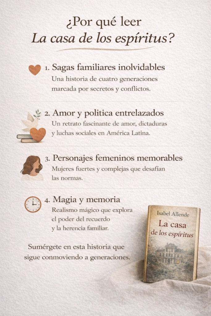infografia la casa de los espiritus