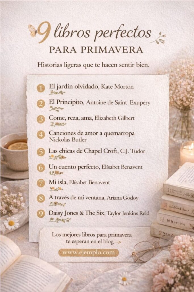 libros para leer en primavera